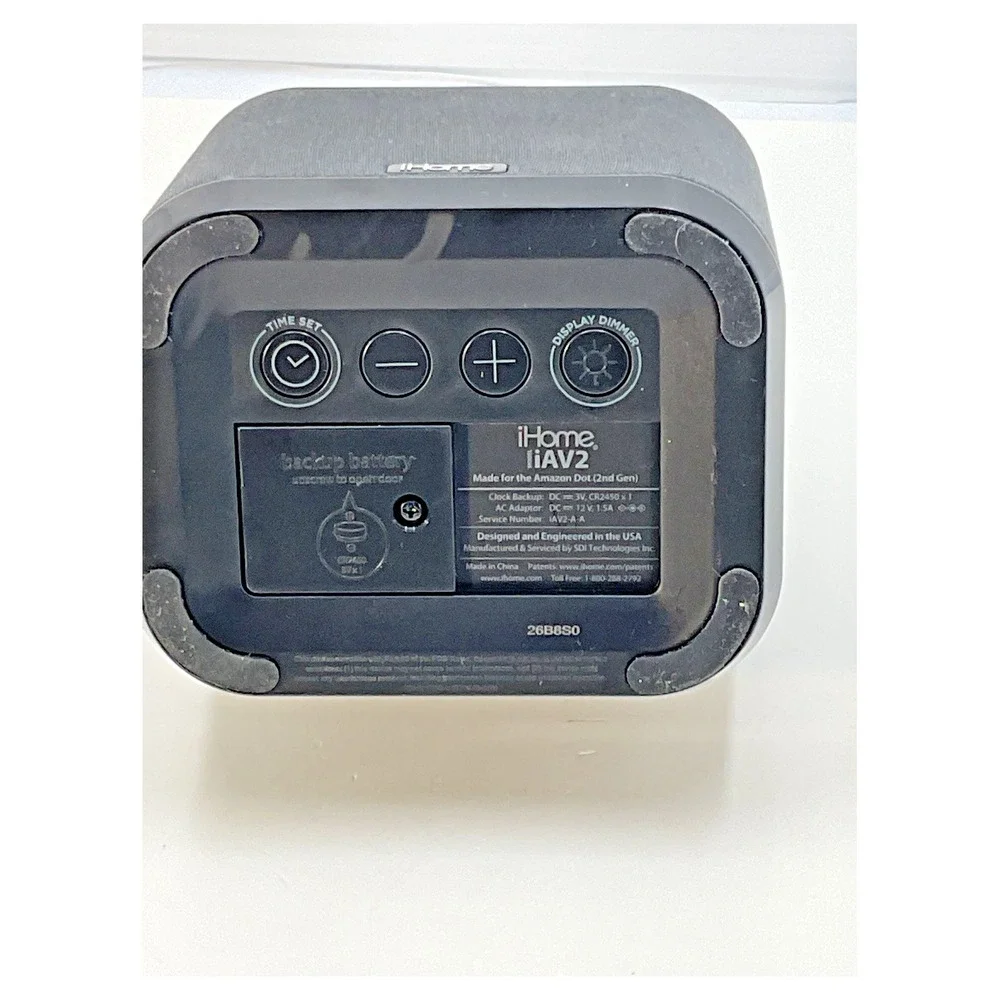 iHome iAV2 Alarm Clock with Echo‎ Dot Functionality